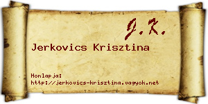 Jerkovics Krisztina névjegykártya